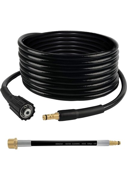 6m Yüksek Basınç Hortumu, Click Quick Connect Plug-In Sistemli Karcher Basınçlı Yıkayıcılar K2 K3 K4 K5 K6 K7 Ev ve Bahçe Serisi