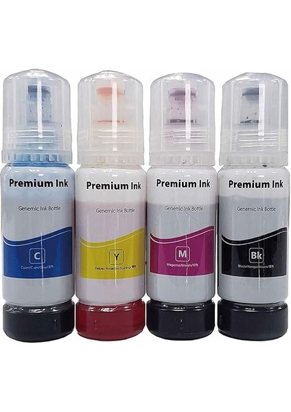 Epson ile Uyumlu 103 Ecotank L3250 Uyumlu 4 Renk Ithal Muadil Mürekkep Seti