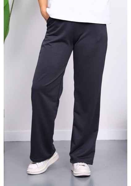 Füme Bel Lastikli İki İplik Palazzo Eşofman Alt fiyatları