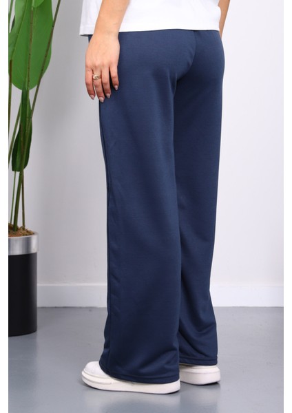 Antrasit Bel Lastikli İki İplik Palazzo Eşofman Alt fırsatları