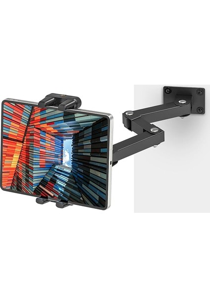 iPad Duvar Montajı, Ayarlanabilir Katlanabilir Tablet Duvar Montajı, Iş ve Ev Için iPad Duvar Tutacağı Braketi, Tüm 4,7-13,5 Inç Tabletlerle Uyumlu iPad Telefonları