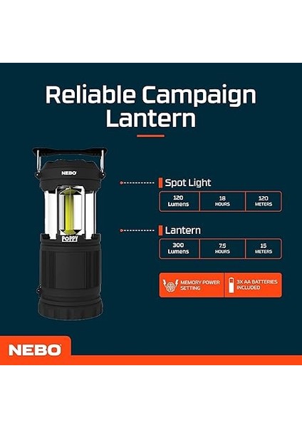 6555 Poppy 300 Lümen LED Fener indirimleri