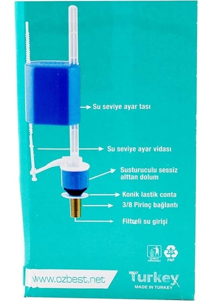 Öz Best Rezervuar Basmalı Iç Takım Klozet Sifon Iç Takımı modelleri