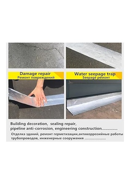 Süper Güçlü Su Sızdırmaz Çamur Bant Sakız Bant Tamir Çatlak Boru Bandı 48 mm x 1,5 Metre indirimleri
