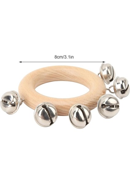 Handbell Müzik Aleti El Çıngırağı, 2 Adet 8 cm Çapında Çalkalayıcı Müzik Aleti Dans, Parti, Toplama, Pirinç Kaplama, Tutması Kolay fiyatları