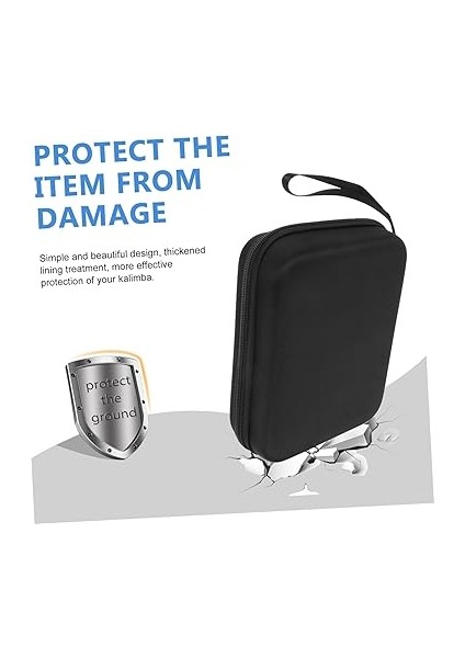 Taşınabilir Kalimba Taşıma Çantası Kalimba Çanta Fermuarlı Şık Aksesuar Kılıfı Kilise Konseri Için indirimleri