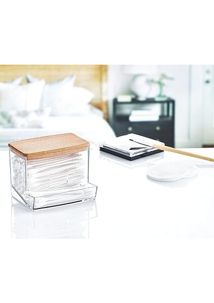 Ahşap Kapak 3 Lü Akrilik Organizer Set fırsatları