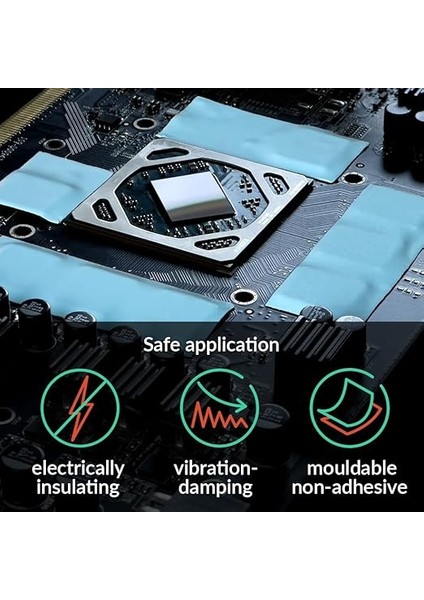 Tp-3: Üstün Performanslı Termal Ped, 120 x 20 x 1,5 mm (Performans Kaybı Olmadan 2,0 Mm'ye Kadar Istiflenebilir), 4 Adet - Yüksek Performans, Özellikle Yumuşak, Ideal Boşluk Doldurucu, Köprü indirimleri