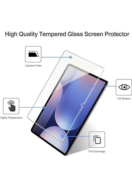 Galaxy Tab S11/S10 LITE/S10 Fe 10.9/11 Inch 2025 Uyumlu Tablet Temperli Cam Ekran Koruyucu modelleri