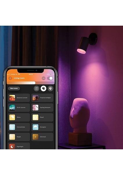 Hue Fugato Single Spot Lamba, Akıllı LED Ampul Ile, Siyah, 1X5.7W 230V indirimleri