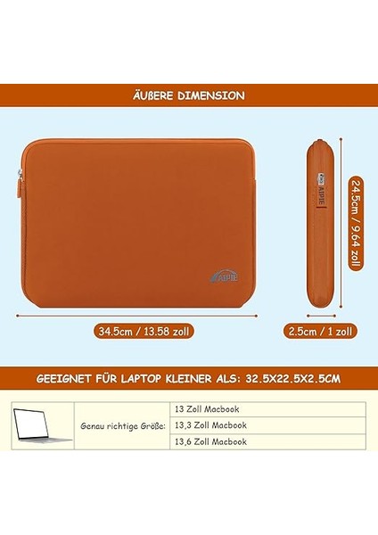 13 13,3 Inç Dizüstü Bilgisayar Için Kılıf, MacBook Air M2/m1, MacBook Pro M2/m1, 12.3 Surface Pro Laptop Sleeve Case 32 x 23 cm Dizüstü Bilgisayar Çantası Koruyucu Kılıf modelleri