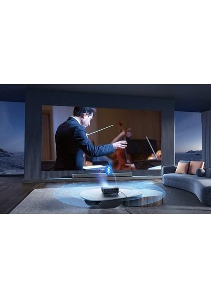 Ace K1 Projeksiyon Cihazı, 1080P Fhd, 650 Ansl, Otomatik Odak ve Düzeltme, Wi-Fi 6 & 5g, 15W Hoparlör, Bluetooth 5.0, 150 Inç modelleri
