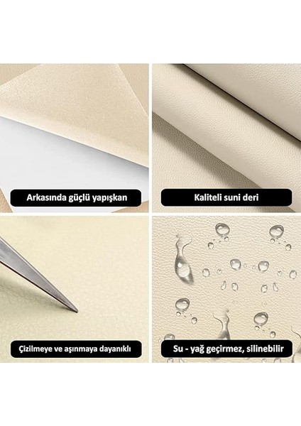 Kendinden Yapışkanlı Deri- Suni Deri-Folyo Değil 45X50 Cm. (Siyah) fiyatları