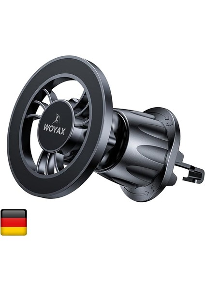 By Deji Güçlü Mıknatıslı Kancalı Araç Içi Telefon Tutucu - Magsafe iPhone ile Uyumlu Havalandırma Için