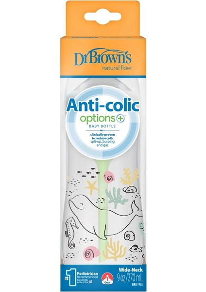 Dr.browns Geniş Ağız Pp Antikolik Options Biberon 270ML Kız