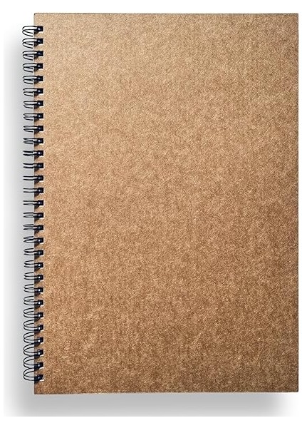 Tanıtım Spiralli Defter, Kraft Kapaklı, B5 Boyutunda (182X257 Mm), 100 Yaprak (Çizgisiz) indirimleri