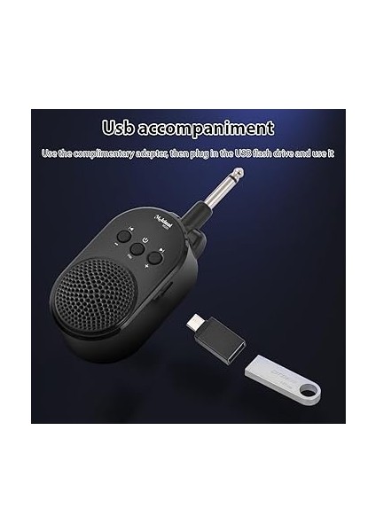5W Gitar Amfisi Bt Taşınabilir Tak-Çalıştır Hoparlör Tüm Elektrik Gitarlar Nefesli Çalgılar Pratik Amfisi Type-C 270 Derece Döndürülebilir Tak ve Çalıştır fırsatları
