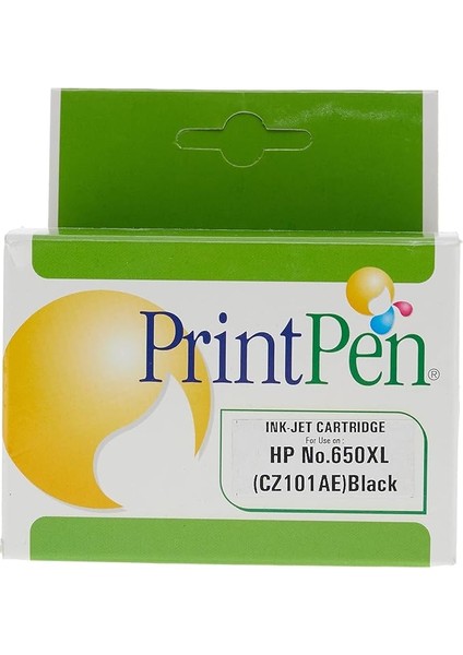 NO.650XL (CZ101AE) Siyah Yüksek Kapasite Muadil Mürekkep Kartuşu