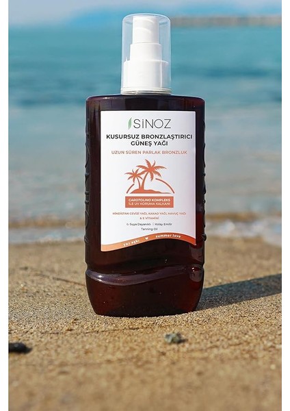 Kusursuz Bronzlaştırıcı Güneş Yağı Spreyi 200 ml Hindistan Cevizi Kakao Havuç Yağı Içeren fiyatları