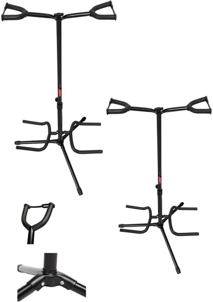GTR-22X Çoklu 2'li (Ikili) Gitar Bağlama Standı Sehpası (2 Adet)