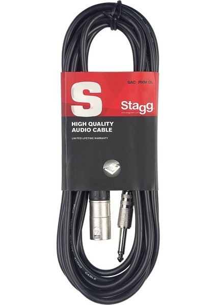 SAC3PXMDL - Ses Yama Kablosu - 3 Metre - 1x Xlr Erkek/1x Jak Erkek - 6,3 mm