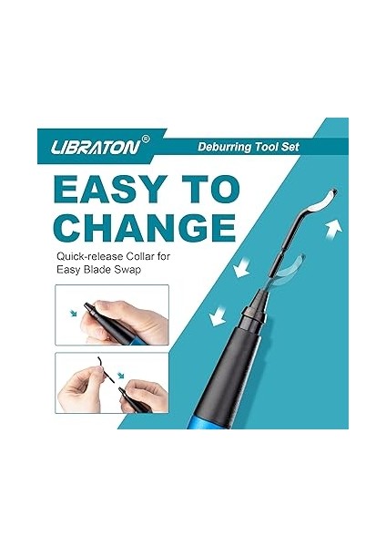 Çapak Alma Aleti, El Çapak Alma Aleti, 11 Bıçaklı 3D Baskı, Metal, Paslanmaz Çelik, Plastik ve Alüminyum Için indirimleri