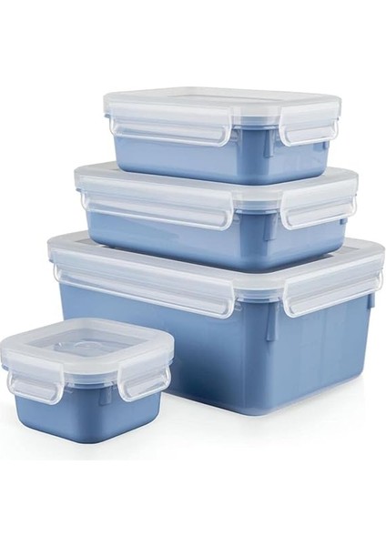 Masterseal Color 4'lü Saklama Kabı - Mavi modelleri
