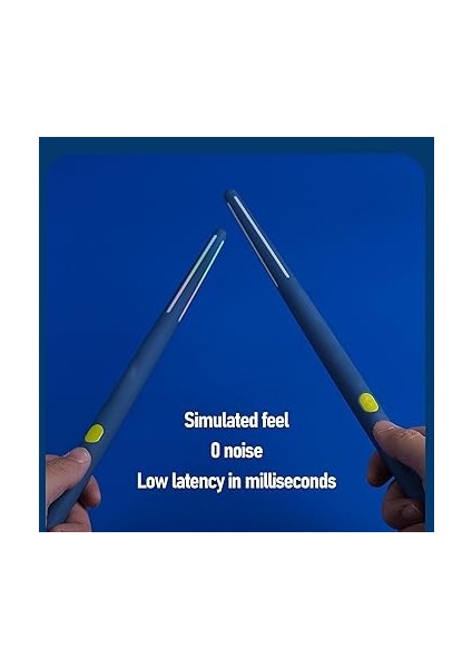 Drambalıkları 8 Ses 3D Hareket Algılama Sanal Elektronik Dul Seti Taşınabilir Şarj Edilebilir Yeni Başlayanlar Sessiz Uygulama Davul Çubukları Gençler Için Drum Sticks modelleri