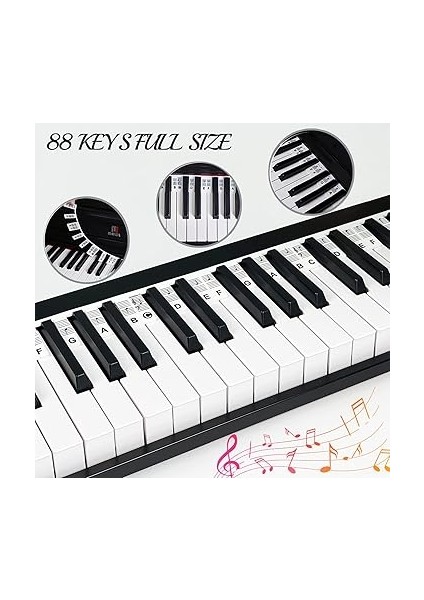 Yeni Başlayanlar Için Piyano Notaları Rehberi, Çıkarılabilir Piyano Klavye Not Etiketleri, 88 Tuşlu Tam Boy, Silikondan Yapılmıştır, Çıkartmaya Gerek Yoktur, Tekrar Kullanılabilir fiyatları