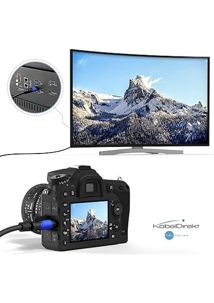 – 3 M – Mini-Hdmı Kablosu (Hdmı - Mini-Hdmı, Iki Yönlü – Ultra Hd Için 4 K @ 60 Hz – Ethernet ile Yüksek Hız – HDMI 2.0/1.4 ile Uyumlu, Tabletler/fotoğraf Makineleri/kameralar Için, Siyah) fırsatları
