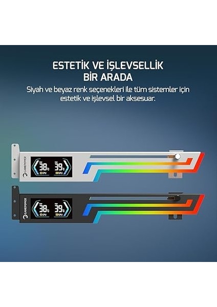 Heatsync Argb LCD Ekran Kartı Tutucu Siyah fırsatları