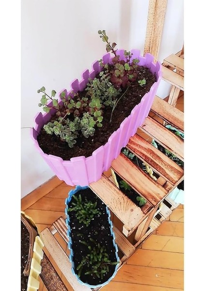 Adet Akasya Saksı, Bahçe Balkon Saksı, Çit Saksı 30 cm (Antresit) indirimleri