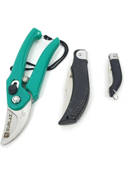 Bahçıvan Seti – Budama Makası, Bahçe Çakısı ve Deri Kılıf – Paslanmaz Çelik Bıçaklı Bitki ve Dal Kesme Seti fiyatları