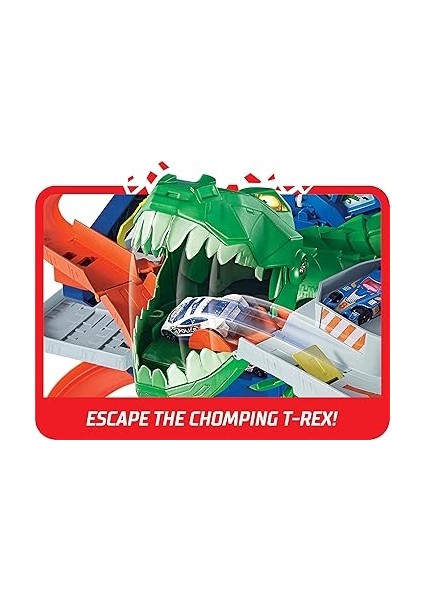 Wheels Hw Robotik T-Rex Ultimate Garaj™ Hot Wheels Robotik T-Rex Ultimate Garaj, 100'DEN Fazla Aracı Kolayca Saklayabilir GJL14 GJL14 modelleri