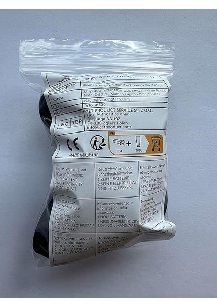 Mıfare Classic 1k Rfıd Bileklik 13.56 Mhz ISO14443 A Silikon Yetişkin Boyut Siyah (5 Adet) indirimleri