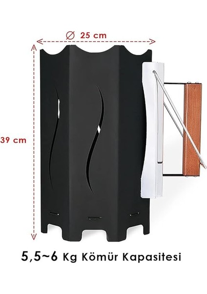 25 cm Büyük Kömür Tutuşturma Bacası modelleri