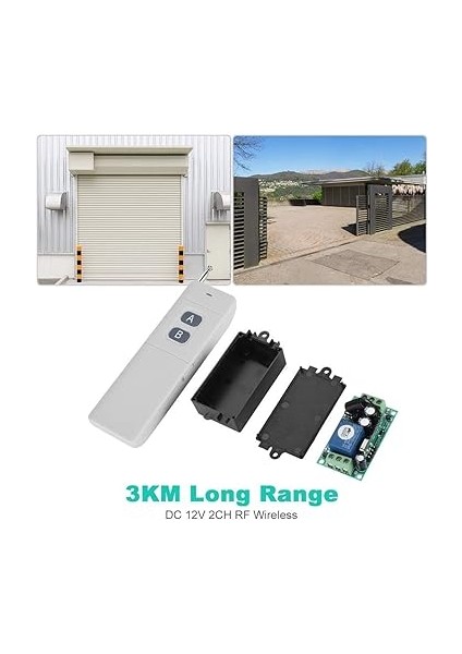 Dc 12V Kablosuz Uzaktan Kumanda Anahtarı, Kablosuz Uzaktan Kumanda, Kablosuz Uzaktan Kumanda Anahtarı Sistemi Verici 3 Km Uzun Mesafe Alıcı modelleri