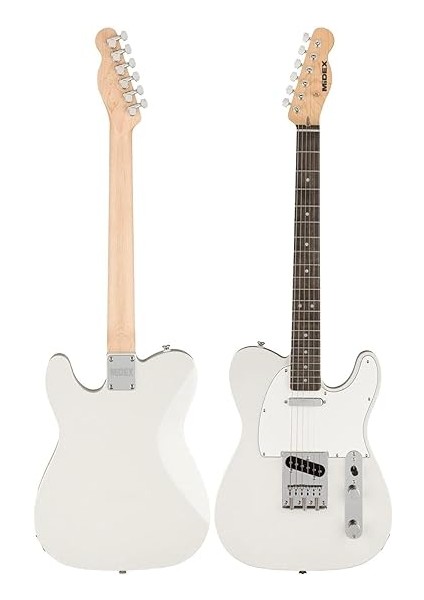 TLX-50WH-30AMP Tele Kasa Gül Klavye 2 Single-Coil 30W Amfili Elektro Gitar fırsatları