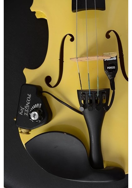 Joy Model Akustik Keman Için Piezo Mikrofon – Pasif Manyetik Pickup, Temaslı Montaj, Doğal Ton, 6.35MM Jak, Amfi ve Kayıt Için Uyumlu 2 Renk Seçeneği Siyah Beyaz (5, Siyah)