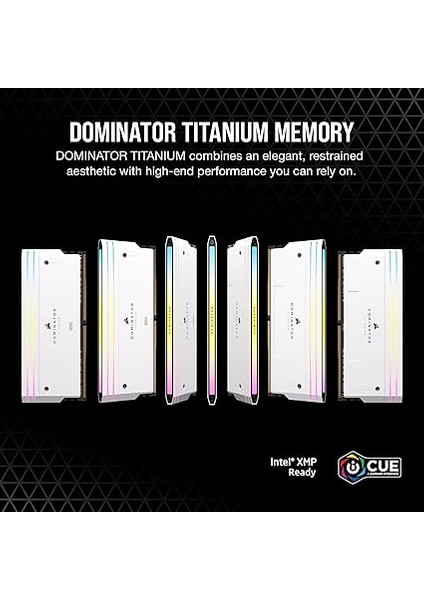 Domınator Tıtanıum Rgb Ddr5 Ram 48GB (2X24GB) Ddr5 7000MHZ CL36 Intel Xmp Icue Bilgisayar Uyumlu Bellek - Beyaz (CMP48GX5M2B7000C36W) fiyatları