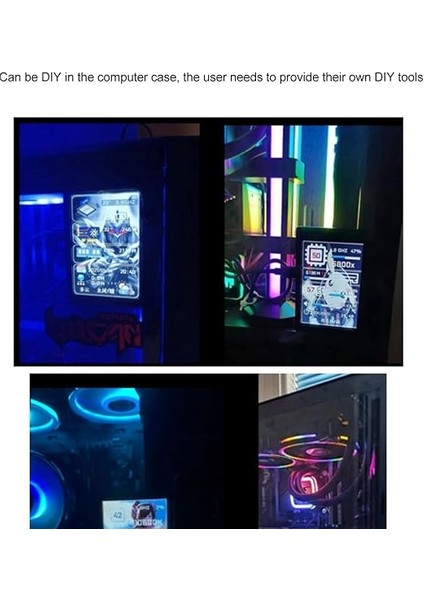 Inç I P S USB Mini Ekran, AIDA64 Pc Cpu Ram HDD Veri Monitörü Bilgisayar Sıcaklık Ekranı, Tam Görüntü Ekran AIDA64 Pc Cpu Ram Sabit Disk Veri Monitörü (Whıte) indirimleri