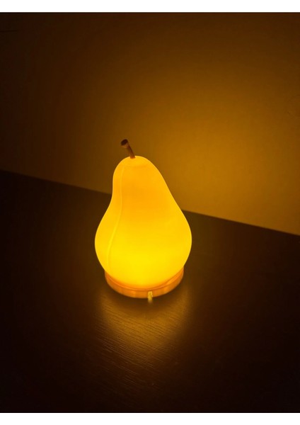 LED Işıklı Armut Modeli Gece Lambası 12CM