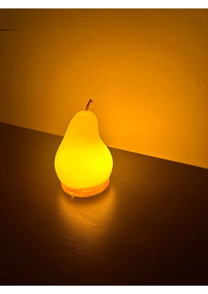 LED Işıklı Armut Modeli Gece Lambası 12CM modelleri