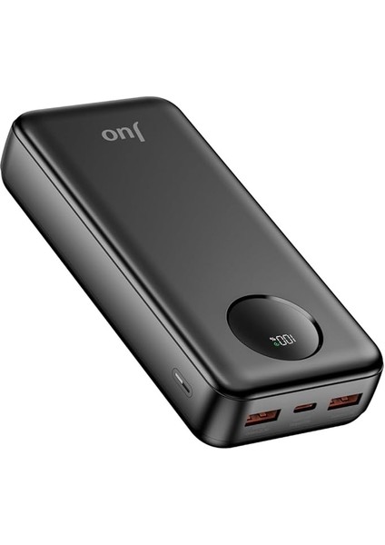 20000MAH 22.5W Dijital LED Ekranlı Taşınabilir Hızlı Şarj Cihazı Powerbank Siyah