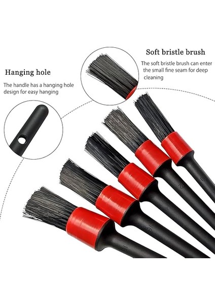 5 Farklı Boyutta Oto Detay Fırça Seti, Jant ve Lastik Fırçası, Araba Kontrol Paneli, Oto Iç ve Dış Temizlik, Deri, Havalandırma Delikleri, Amblemler, Motorsikletler indirimleri
