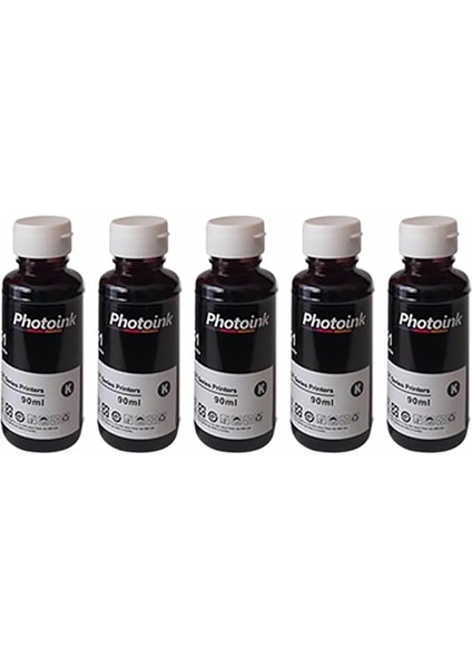 Ink Hp Smart Tank 500-530-515-615 5 Adet Siyah Mürekkep