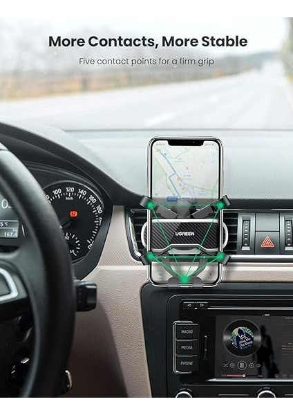 Araç Cep Telefonu Tutucusu Kancalı Havalandırma Araç Tutucusu Yerçekimi Araç Cep Telefonu Tutucusu fiyatları