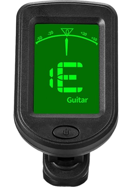 LCD Ekran, Dijital Klipsli Tonlu Tuner, 3 V Düğme Pil, Klipsli Tuner, Bas, Keman, Gitar/bas/keman/ukulele Için Akort Cihazı, Kromatik Akort Modları