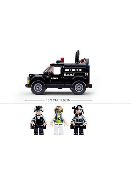 Police Zırhlı Araç Yapım Seti, 293 Parça modelleri