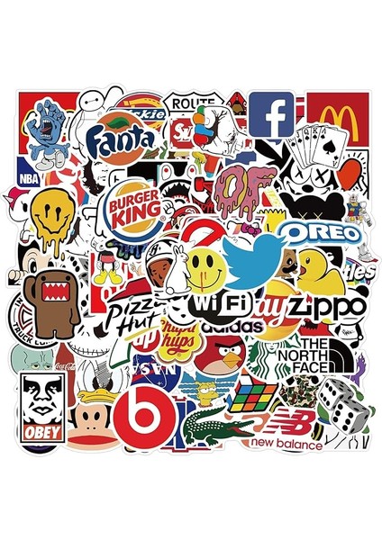 200 Adet Su Geçirmez Çıkartma Seti, Vinil Çıkartma, Grafiti Tarzı, Çıkartma, Dekorasyon, Kaykay, Dizüstü Bilgisayar, Bavul, Kask, Motosiklet, Araba, Bisiklet, Bilgisayar Için, Gençler ve Yetişkinler